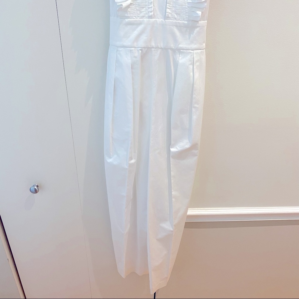 Tibi Flamenco Pleated Cotton Culottes Jumpsuit - Picture 6 of 12